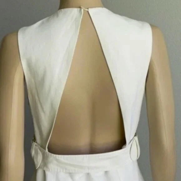 Stella McCartney Creme Sleeveless Dress Backless last day of sale January 30
